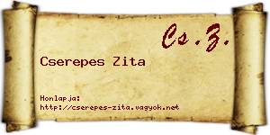 Cserepes Zita névjegykártya